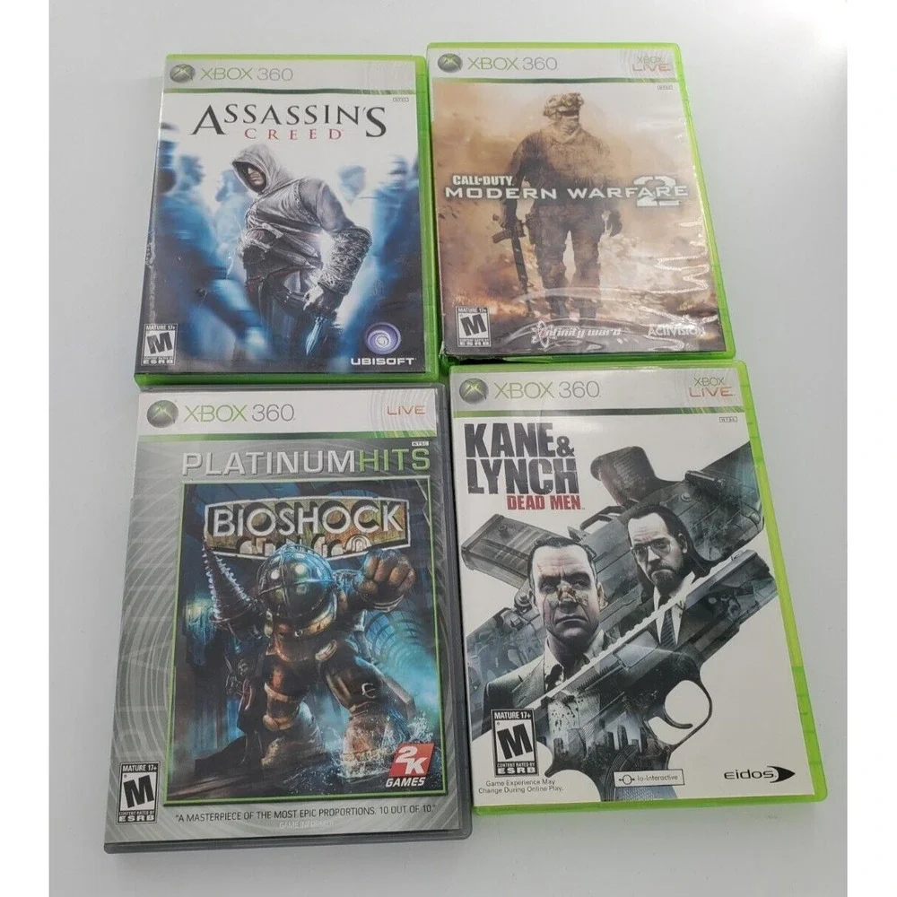 Lot of 10 Xbox Games Call of Duty, Gears of War, Mass Effect, Ect Complete
